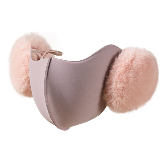 保暖耳罩口罩冬骑行防风防寒护耳二合一面罩耳套女骑车一体高颜值