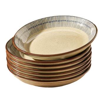 Underglaze colored ceramic japanese plate dish dish household plate