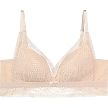 LE Embry Thin Lace Bralettle Wireless Bra Womens Underwear