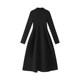 Black high neck long sleeves bottoming dress