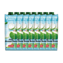 Guomanlele Thailand imported 100% coconut water 1L*8 bottles of juice drink for pregnant women original flavor without additives