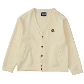 Bear embroidered couple national trend college style knitted sweater Bear embroidered couple national trend college style knitted sweater