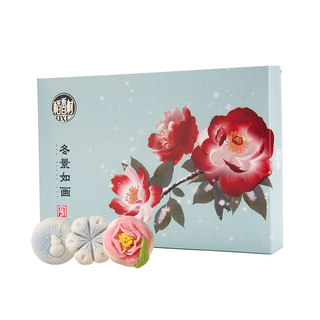 Daoxiangcun Winter Scenery-Themed Pastry Gift Box, High-Quality and Multi-Flavored, New Chinese Style, Suitable for Gifting during the Winter and as a New Year Souvenir