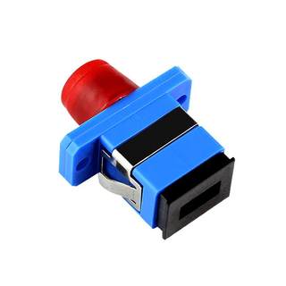 Fiber optic coupler FC-SC fiber optic flange square to round head lc duplex adapter fc-sc adapter carrier grade connector LC single connector butt joint flange head square optical attenuator