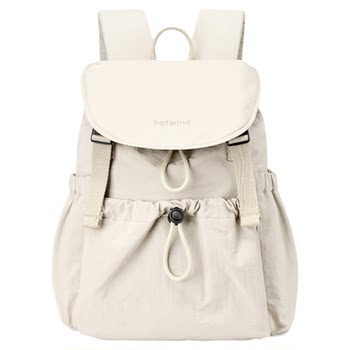 Hot air flap drawstring large capacity lightweight backpack