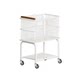 A European style dirty clothing basket cart double-layer dirty clothing basket