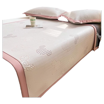 Class A ice silk mat summer cool feeling air-conditioned mat machine washable 2024 new soft mat three-piece summer mat