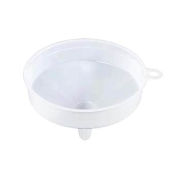 Multifunctional white plastic funnel dispensing funnel ເຄື່ອງມືການແຜ່ກະຈາຍຂອງແຫຼວໃນເຮືອນຄົວຂະຫນາດໃຫຍ່ແລະຂະຫນາດນ້ອຍເສັ້ນຜ່າກາງການຮົ່ວໄຫລຂອງເຫຼົ້າແວງ