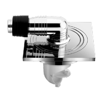 Submarine washing machine floor drain fully sealed anti-return sewer drainage with anti-odor core washing machine special floor drain