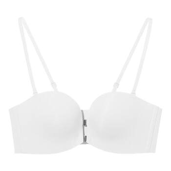 Ubras front buckle push-up cup ສາຍບ່າສອງສວມໃສ່ເຕົ້າໂຮມ tube ເທິງເບິ່ງບໍ່ເຫັນ slip ຫນ້າເອິກ wrap seamless bra underwear ສໍາລັບແມ່ຍິງ
