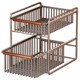 Kitchen storage rack under sink storage rack