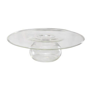 Large molecular cooking glass sashimi plate