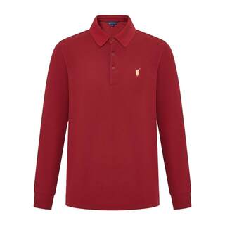 【7A抗菌】POLOWALK男士长袖polo衫秋冬新款商务纯色长袖t恤男款
