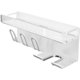 Hair dryer and toothbrush rack without punching electric mouthwash cup and brushing cup wall-mounted bathroom wall-mounted shelf