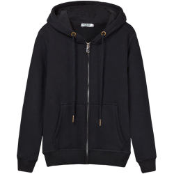 Spring and Autumn Sweater Women's Hooded Loose Thin Zipper Top Women's Velvet Hooded Sports Casual Jacket