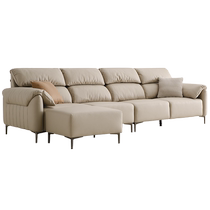 Quanyou Home 2024 New Modern Simple Living Room Elephant Ear Straight Pedal Fabric Sofa 111126