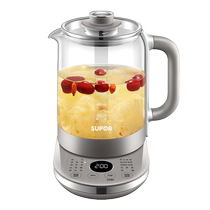 Supoir Wellness Pot Home Multifunction Flower Tea Boiling Tea Ware Full Glass Cooking Kettle Small Cooking Teapot 112