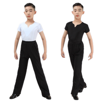 Une robe de danse latine suit la pratique masculine de la formation des enfants pour porter un garçon de manches longs garçon garçon garçon garçon de pantalon