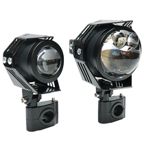 Motorcycle electric vehicle tricycle external double direct double light lens spotlight headlight led strong light 12V super bright