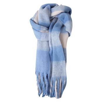 2025 new blue scarf to keep warm in winter