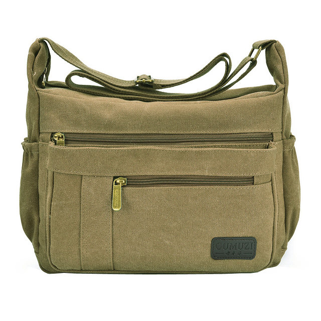 Canvas men's bag large capacity work bag
