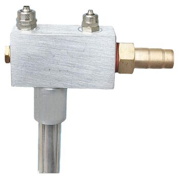 The venturi powder pump delivers powder evenly