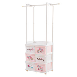 Alice Children's Drawer-Type Storage Cabinet Baby Cinnamoroll Plastic Clothes Storage Cabinet My Melody Wardrobe Cabinet