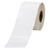 Bright white PET label paper 70*30mm self-adhesive oil-proof PVC tear-resistant barcode printing sticker 7x3cm custom-made