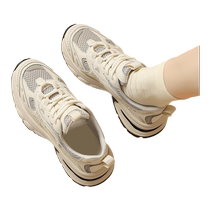 J&M Happy Mary Daddy Shoes Womens 2024 New Autumn Thick-soled Breathable Heightening Versatile Sports Running Shoes