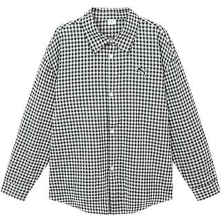 Puma children's clothing 2026 spring new children's long-sleeved shirt seersucker casual inner wear fashionable jacket