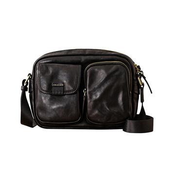 Backstep genuine leather crossbody bag casual versatile shoulder bag for men