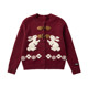 KXLFCHN groundless autumn and winter horn button rabbit embroidered long-sleeved knitted cardigan women's versatile sweater jacket