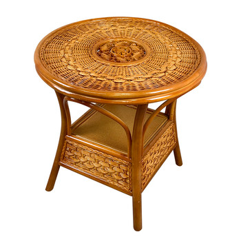 Rattan table indonesian real rattan coffee table living room