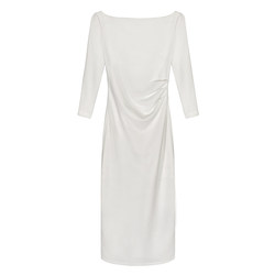 White dress, high-end French dress for women. For formal occasions, you can usually wear a small white dress with a certificate and a registration dress.