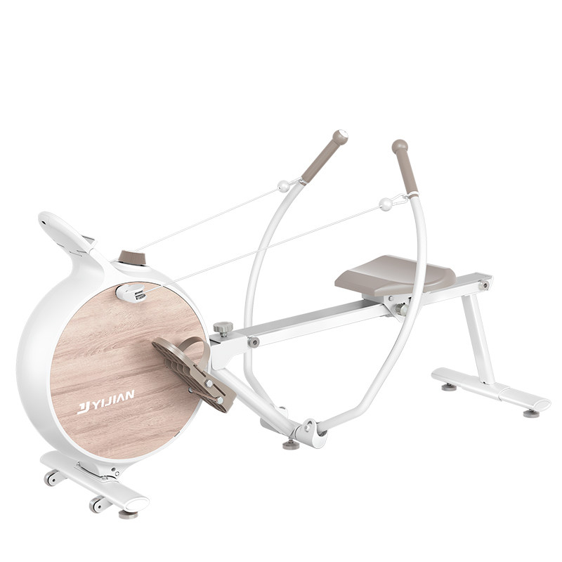 Magnetic controlled foldable rowing machine fitness equipment