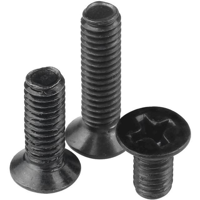 Black cross head computer screws