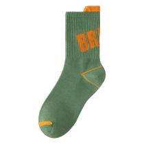 Zhuji Socks Mens Mid-Tube Socks Summer Style Pure Cotton Deodorant and Sweat-Absorbent Summer Sports Basketball Socks Mens Growth Socks Trendy