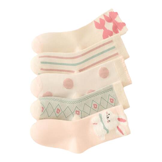 Mianqi bear cute cotton socks autumn elastic socks that don't tighten the feet