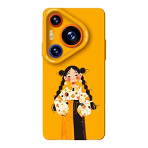 QBIG is suitable for Huawei (free high-definition film) new P70pro anime trendy girl creative P60pro all-inclusive lens anti-fall p70 protective case P50 niche simple high-end p40