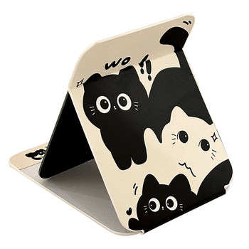 Folding small mirror, makeup mirror, women's desktop stand