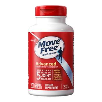 MoveFree Glucosamine Chondroitin ອາຍຸກາງ ແລະ ການດູແລຜູ້ສູງອາຍຸ ຂວດແດງ 200 ເມັດ ຂອງແທ້ ນຳເຂົ້າຈາກສະຫະລັດອາເມລິກາ