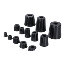 Hole shock-absorbing furniture tapered rubber feet secure screw rubber feet xd anti-slip trapezoidal chassis instrument tables and chairs