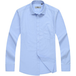 Antarctic shirt men's long-sleeved short-sleeved thin business professional formal wear middle-aged men's loose iron-free solid color shirt