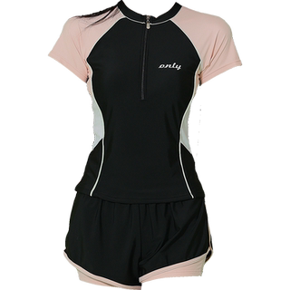 分体泳衣女新款游泳馆专用保守遮肚显瘦专业运动平角遮肉游泳装女