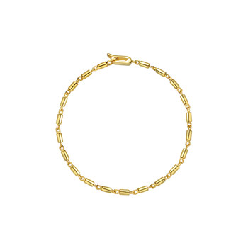 Sudrov 18k gold women's lantern chain bracelet