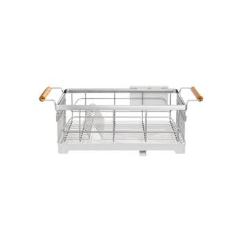 Kitchen storage rack with bowls and chopsticks drain basket