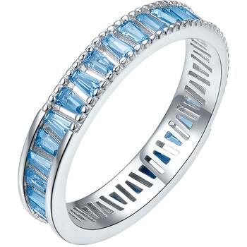 T saturday fortune island blue ring women's s925 silver ring bracelet holiday gift for girlfriend
