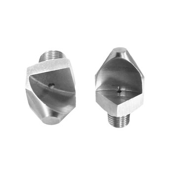 Narrow angle fan-shaped spray flush dust removal side spray head