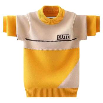 Korean style fine wool autumn and winter boys' cotton sweater