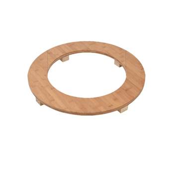 Hotpot hula hoop plate bamboo shabu beef and mutton round shape